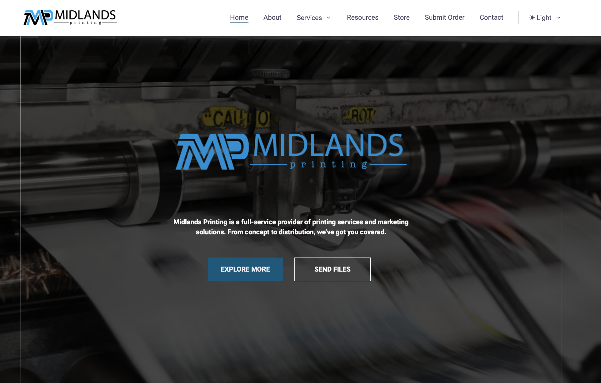 Midlands Printing Website Design